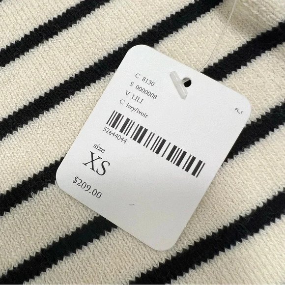 FREE PEOPLE SAYLOR Lili Mini Striped Drop Waist Sweater Dress Long Sleeve XS. - Picture 9 of 12